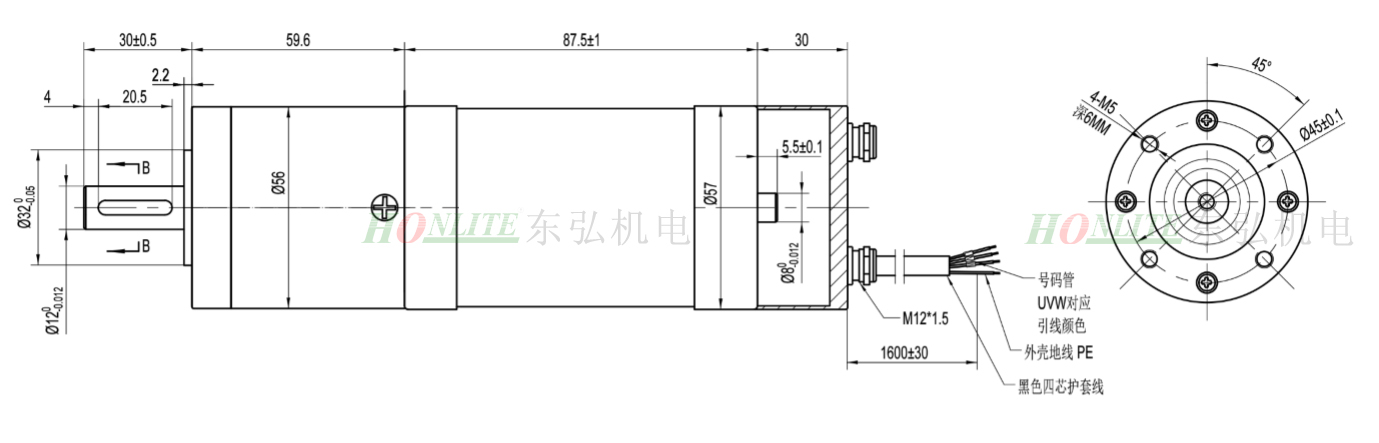 翼閘電機圖紙
